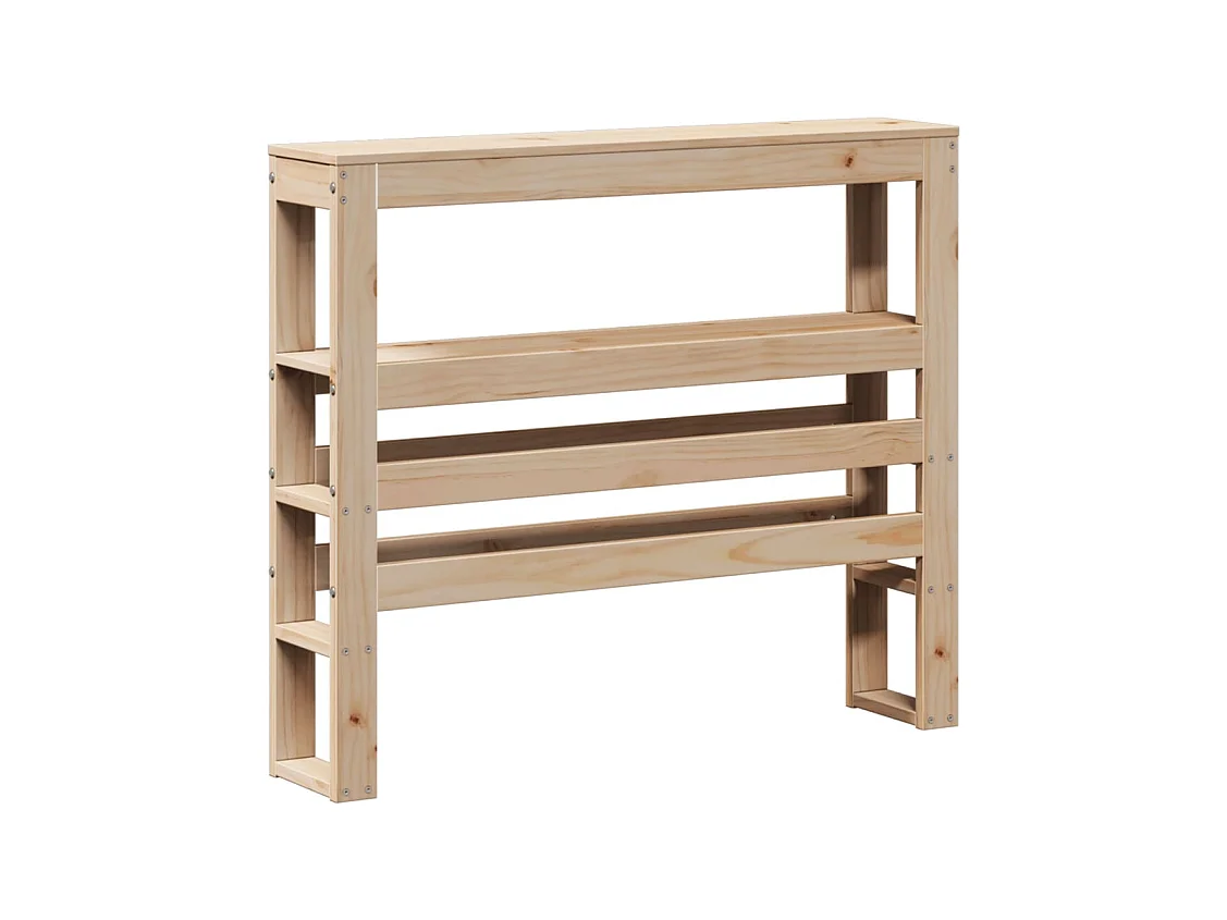 Bedframe met hoofdbord 90x200 cm massief grenenhout