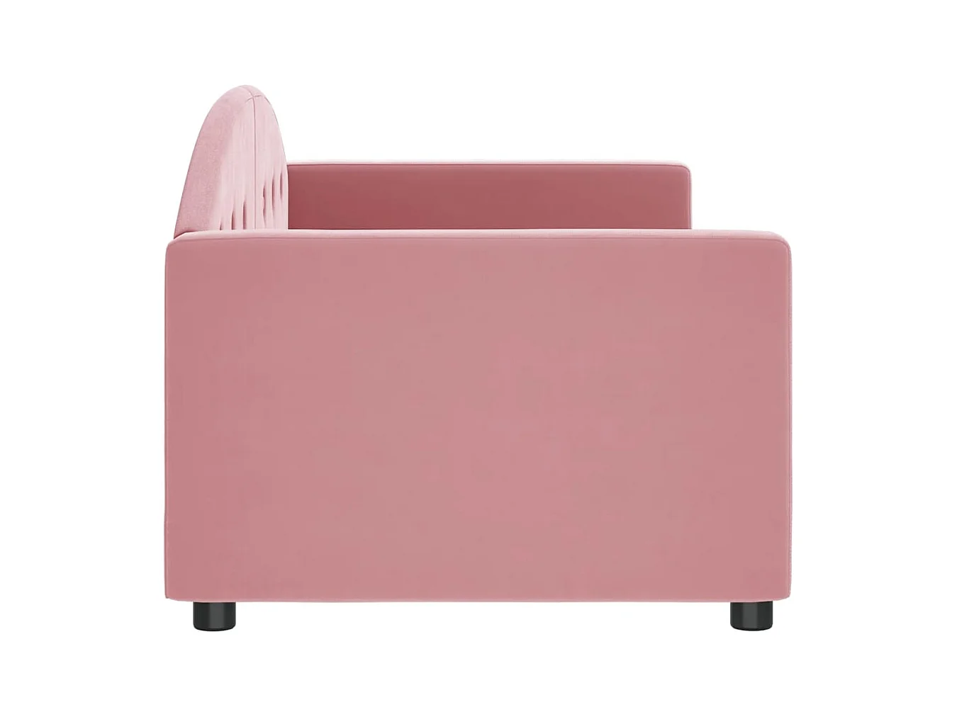 Dagbed zonder matras roze 80x200 cm fluweel