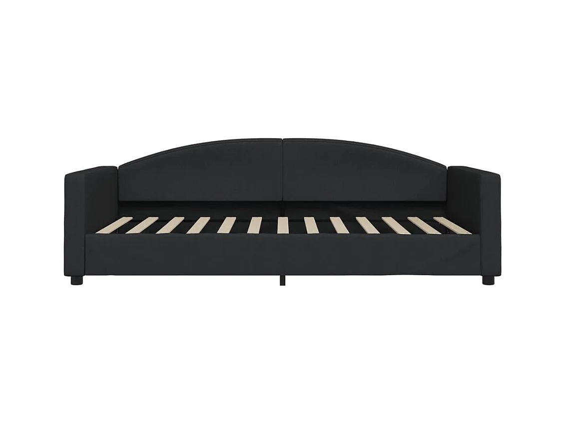 Dagbed met onderschuifbed en lades zonder matras zwart 100x200cm