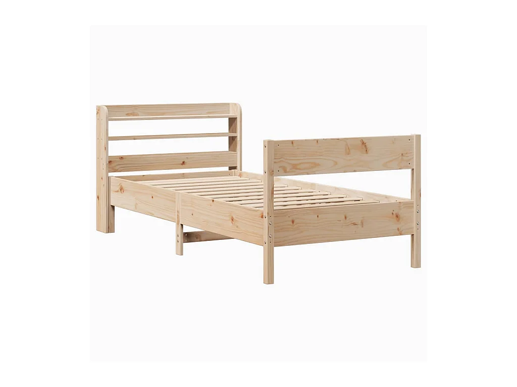 Bedframe zonder matras 75x190 cm massief grenenhout