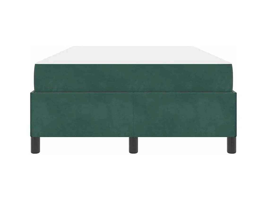 Cadre de lit Vert foncé, vert et blanc 120 x 200 cm Velours