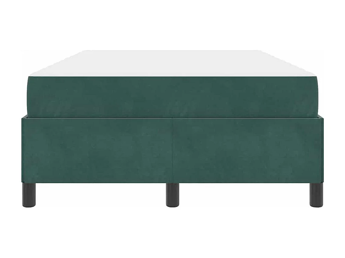 Cadre de lit Vert foncé, vert et blanc 120 x 200 cm Velours
