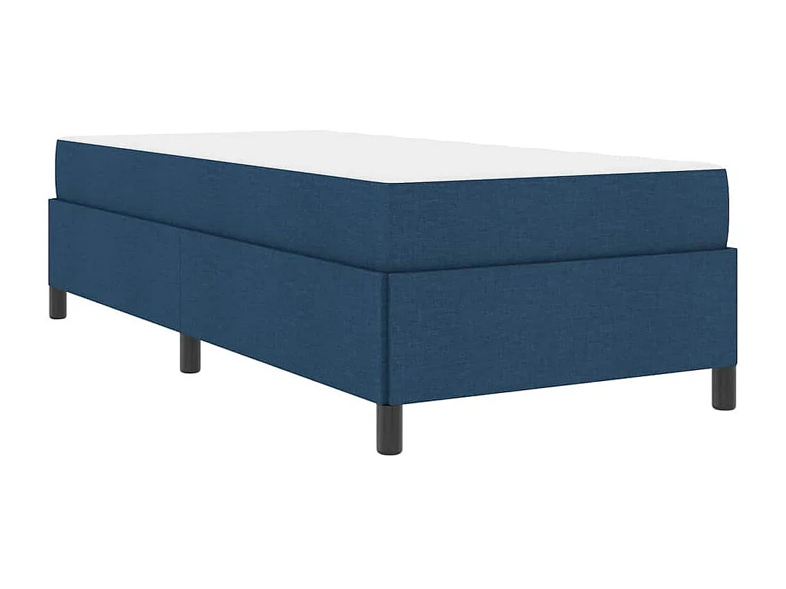 Lit à ressorts Bleu et Noir 90 x 200 cm