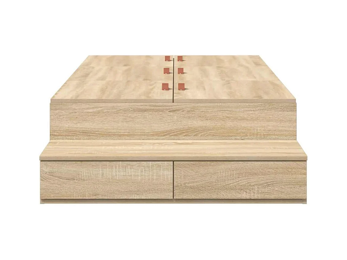 Bettgestell mit Stauraum Sonoma Eiche 236,5 x 90 x 31,5 cm