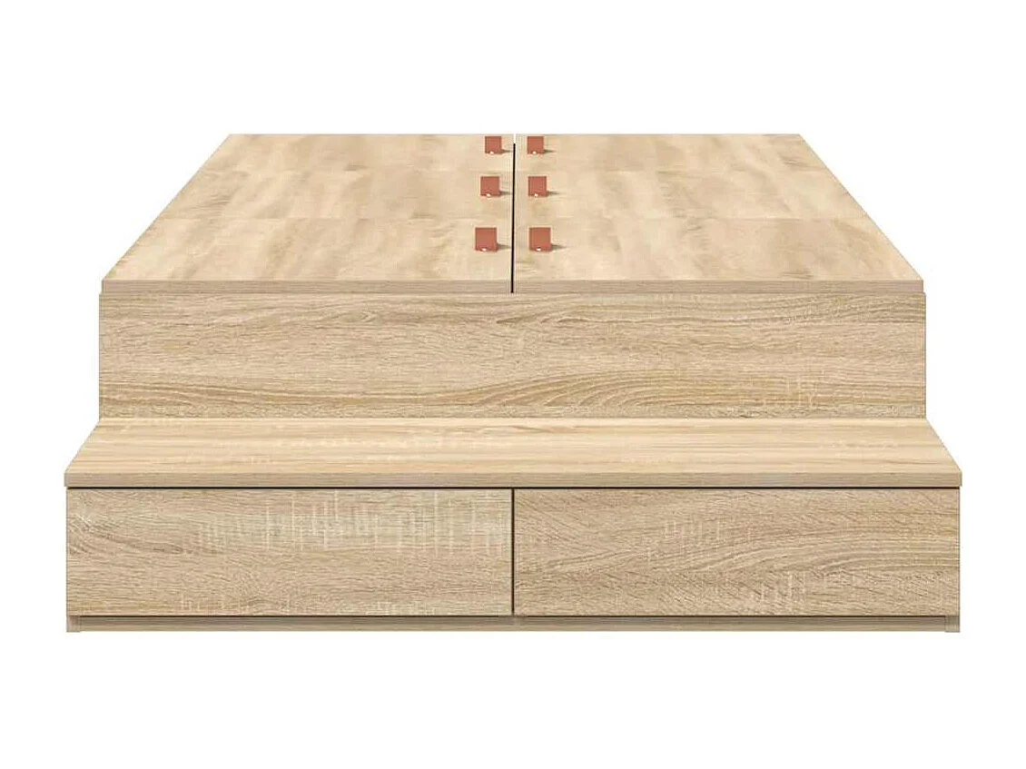 Struttura letto con contenitore Sonoma Oak 236,5 x 90 x 31,5 cm