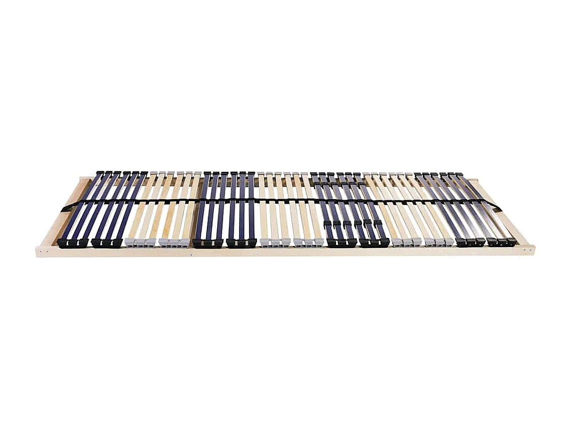 Rete a doghe Marrone 140 x 190 cm Legno massello di faggio