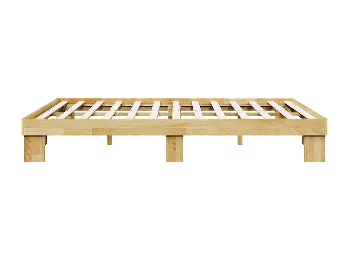 Bedframe zonder matras 160x200 cm massief eikenhout