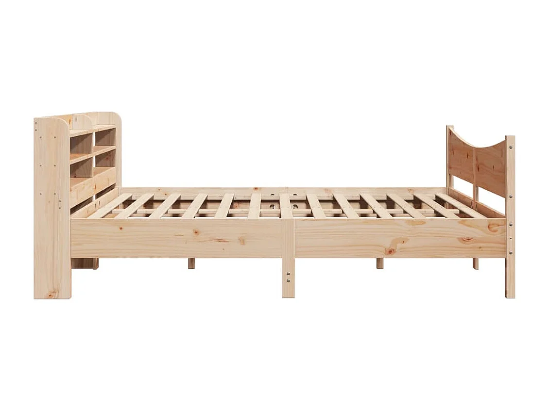 Bedframe met hoofdbord 180x200 cm massief grenenhout