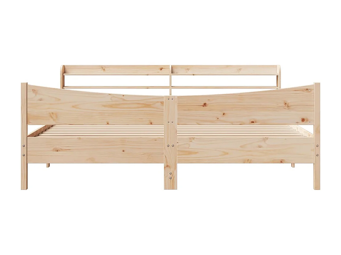 Cadre de lit avec tête de lit 180x200 cm bois de pin massif