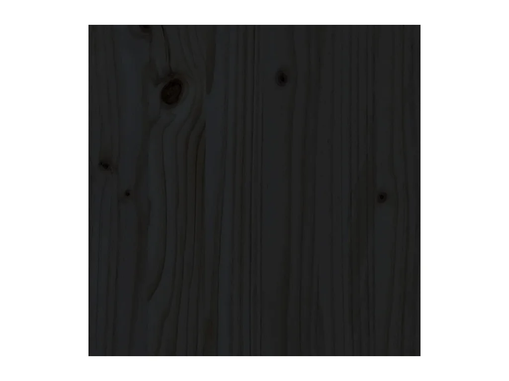 Struttura letto senza materasso nero 140x190 cm in legno massello