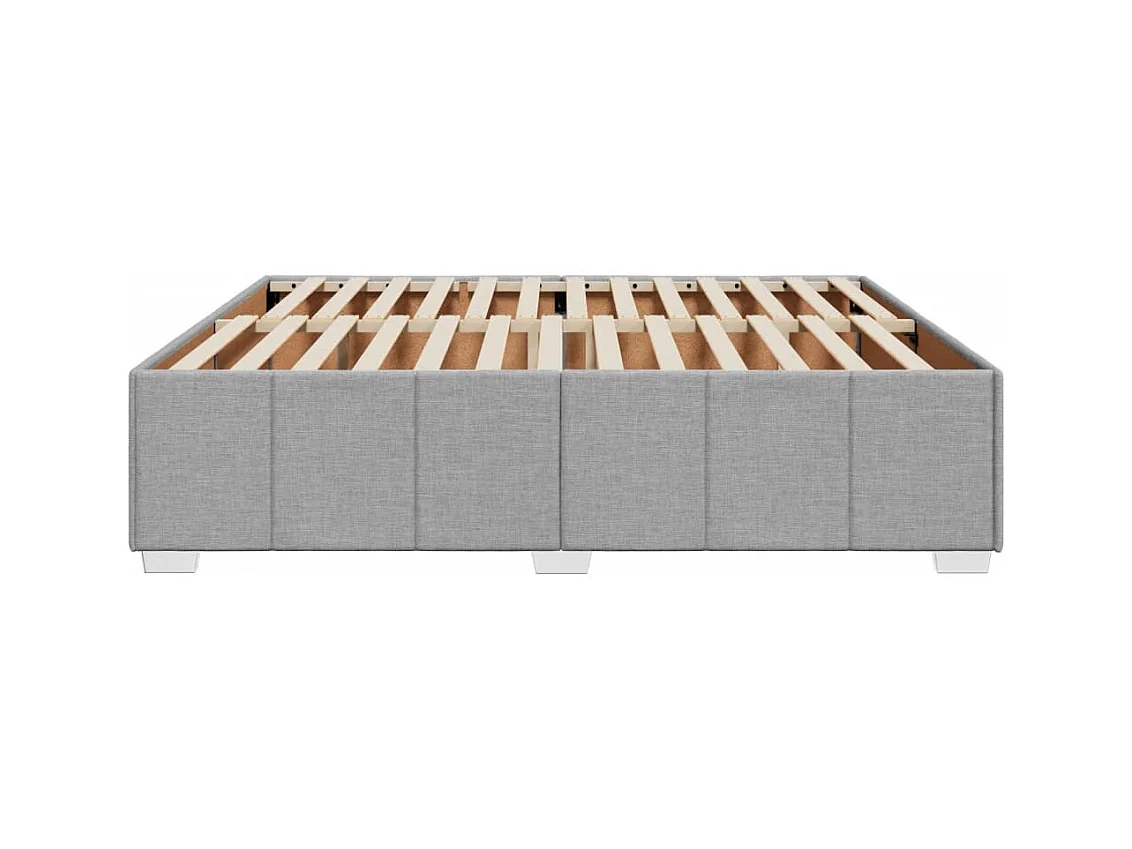 Bedframe zonder matras lichtgrijs 180x200 cm stof