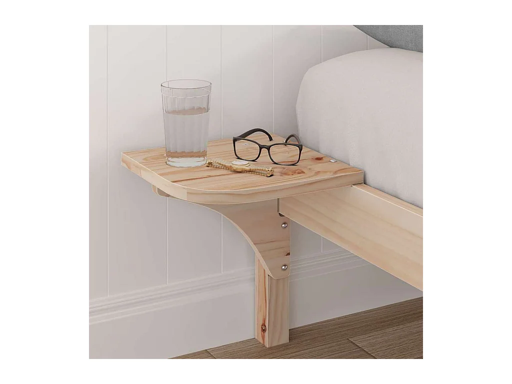 Bedframe met nachtkastjes Bruin 150 x 200 cm Bruin