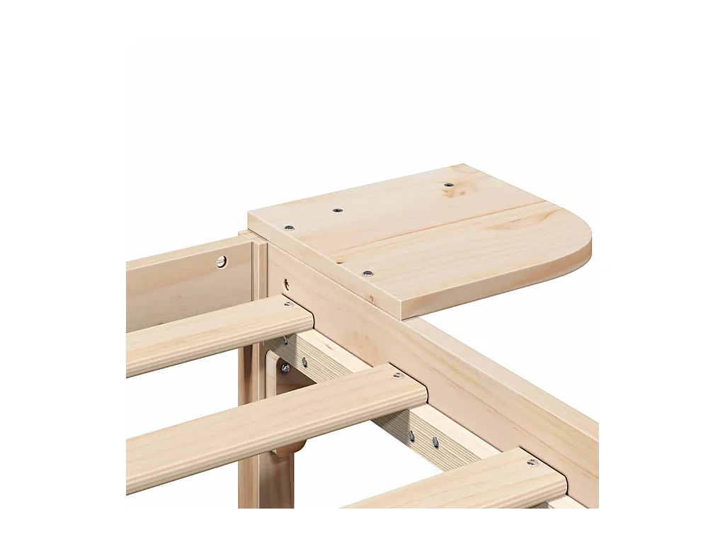 Bedframe met nachtkastjes Bruin 150 x 200 cm Bruin