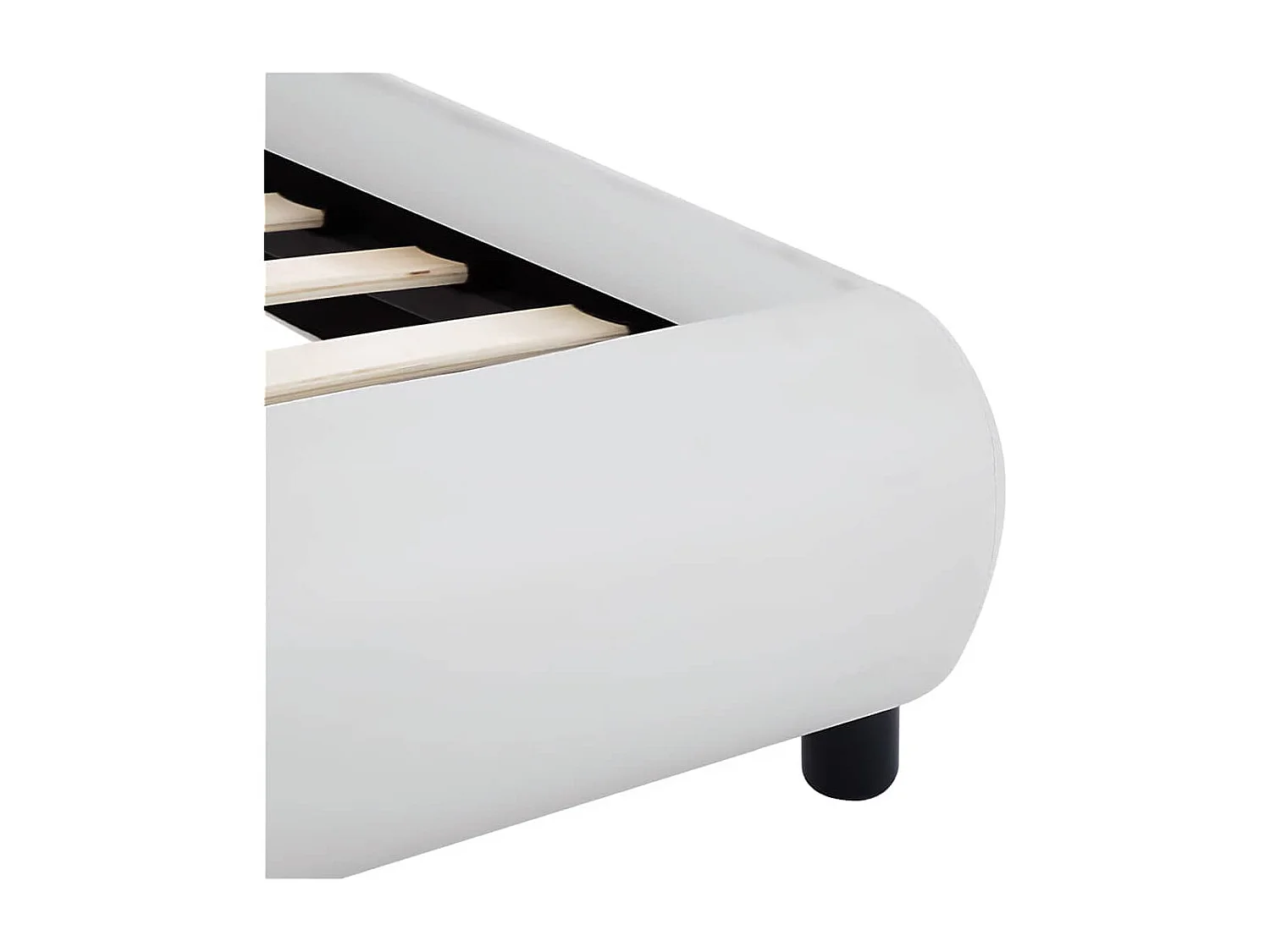 Bedframe met LED zonder matras wit 160x200 cm