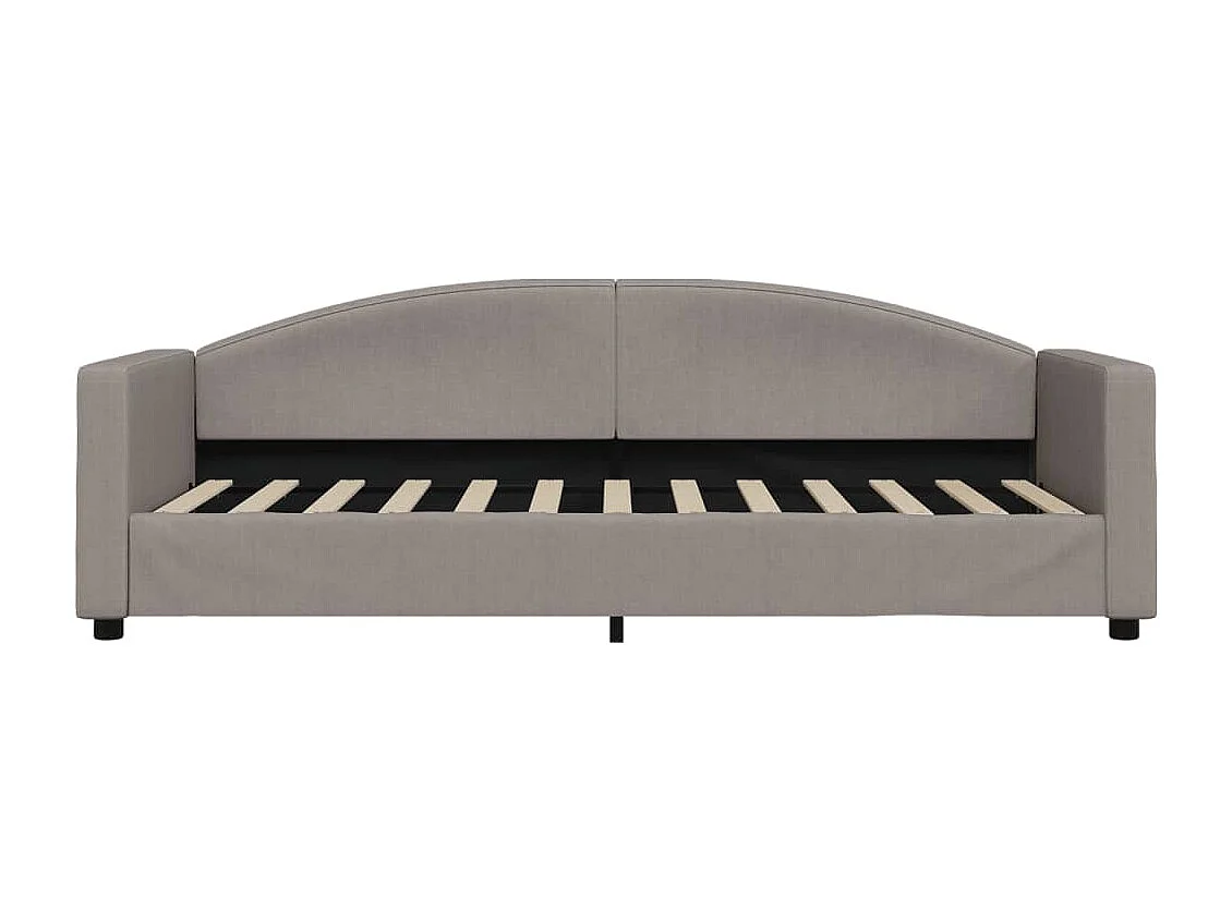 Dagbed met onderschuifbed en lades zonder matras taupe 80x200cm