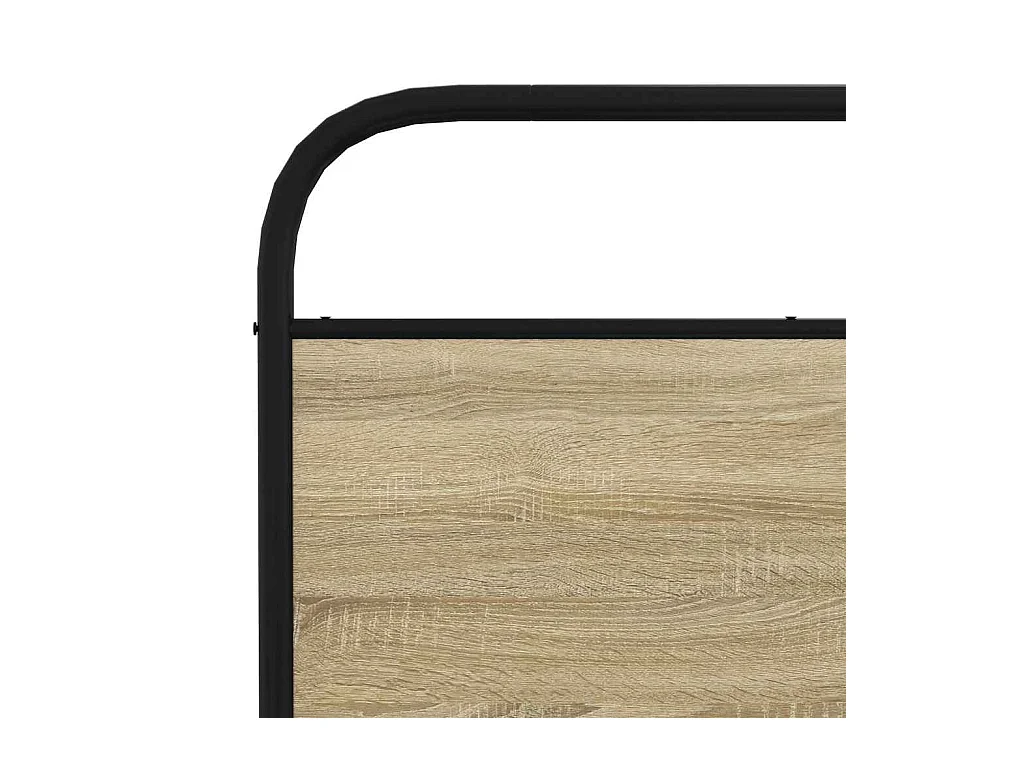 Metalen bedframe zonder matras Sonoma eiken 180x200 cm