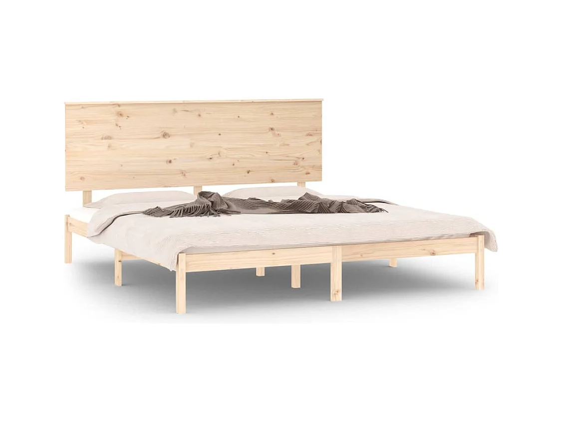 Bettgestell ohne Matratze 160x200 cm Kiefer Massivholz