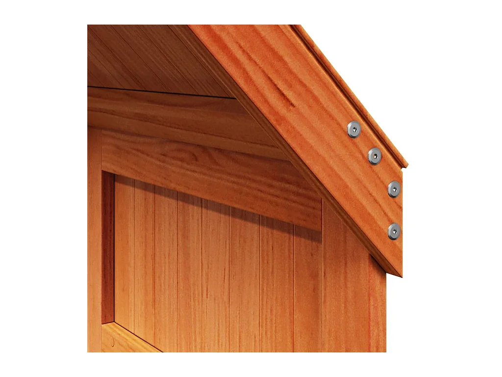 Stapelbed zonder matras bruin gewaxt 75x190 cm massief grenen