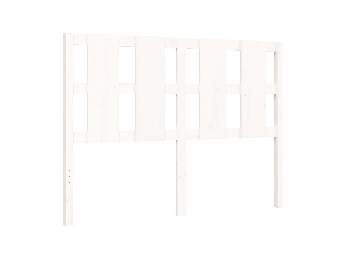 Struttura letto senza materasso bianco 140x200 cm in legno massello