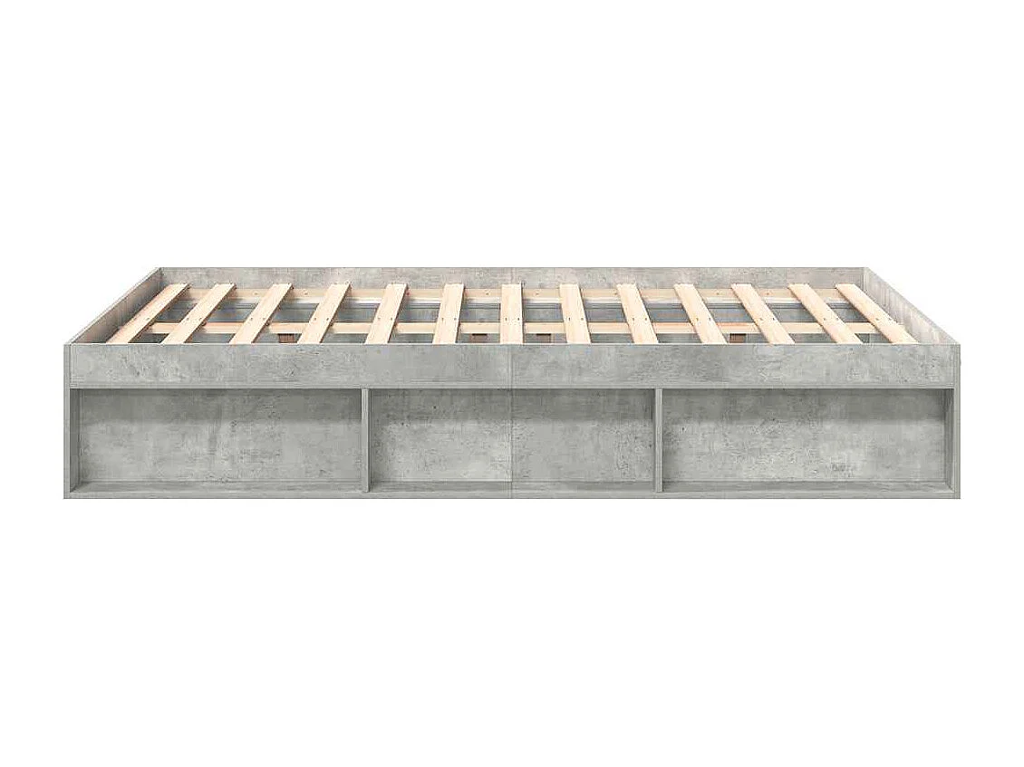 Bedframe zonder matras grijs beton 120x200 cm
