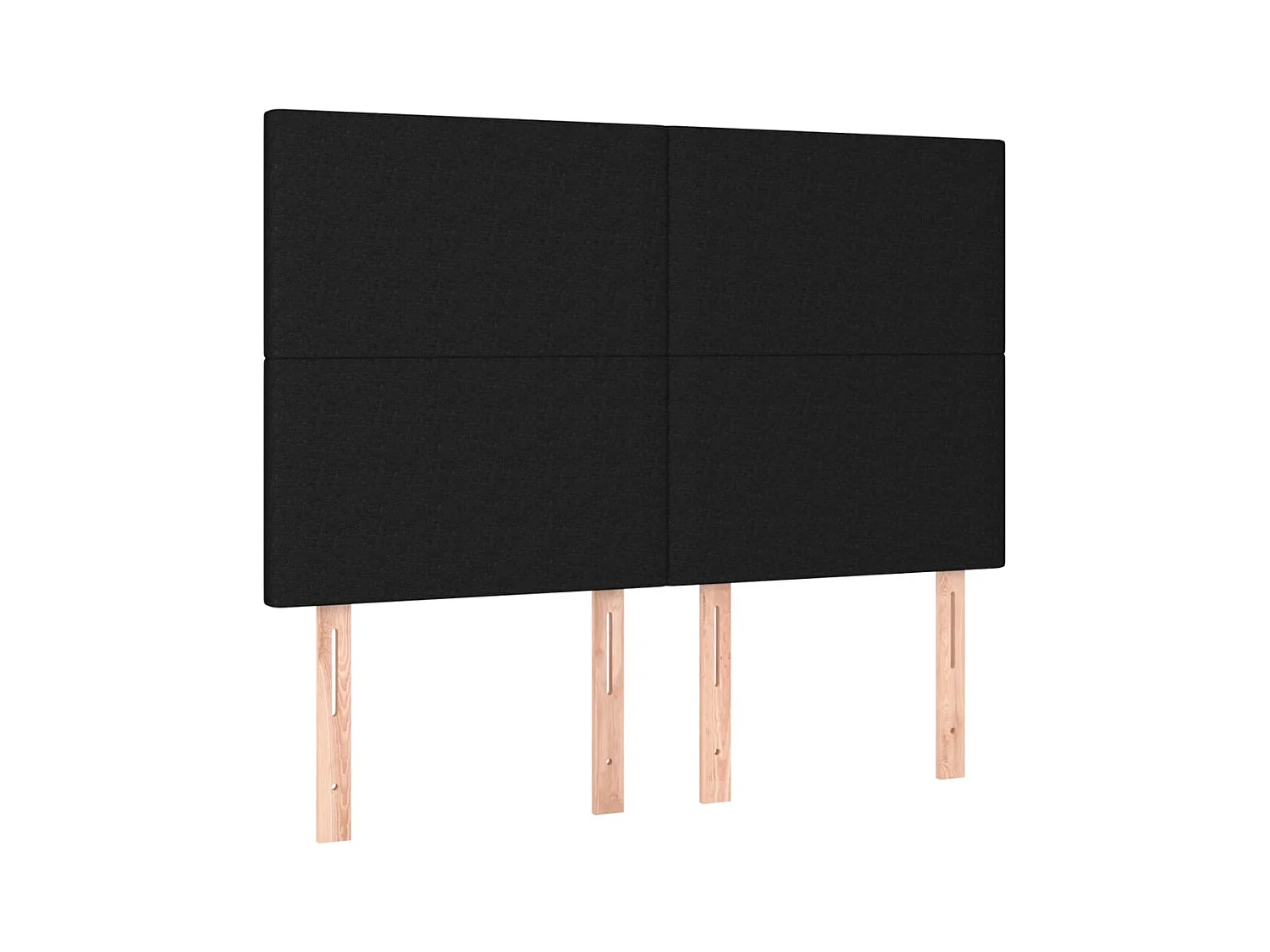 Struttura letto senza materasso nera 140x190 cm tessuto