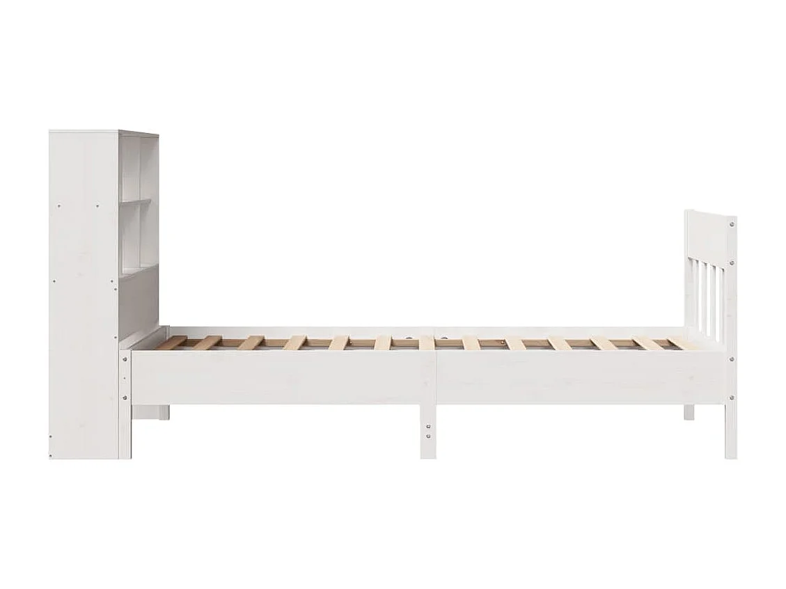 Bedframe zonder matras wit 90x190 cm massief grenenhout