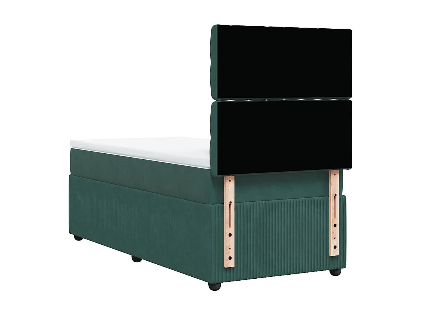 Lattenbodem met matras Donkergroen 90x200 cm