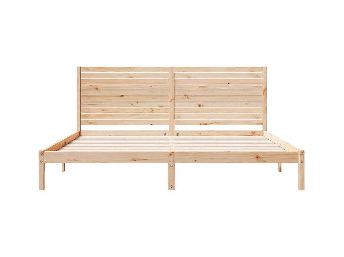 Extra langer Bettrahmen ohne Matratze 200x220 cm Massivholz