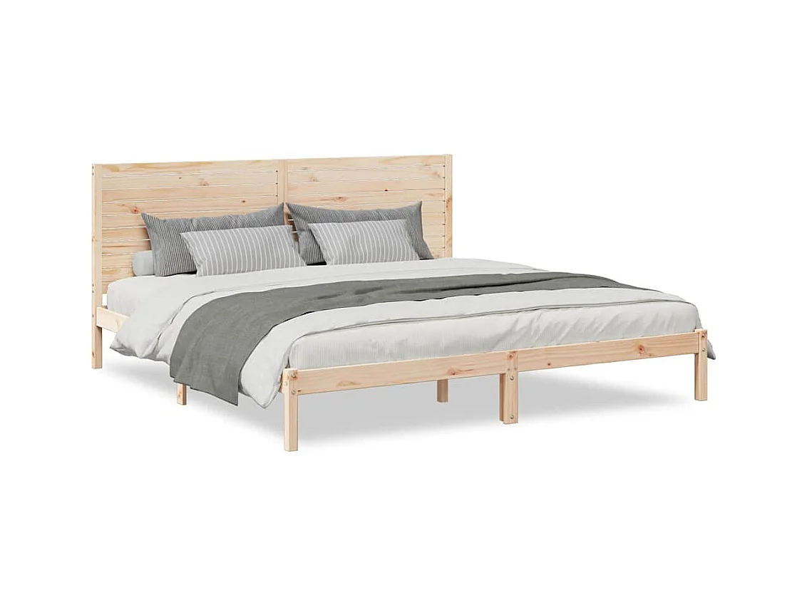Extra lang bedframe zonder matras 180x210 cm massief hout