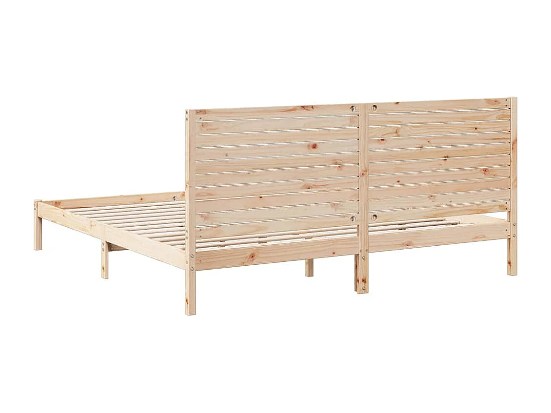 Extra lang bedframe zonder matras 180x210 cm massief hout