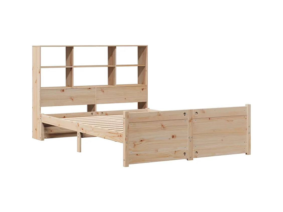 Bibliotheekbed zonder matras 120x200 cm massief grenenhout