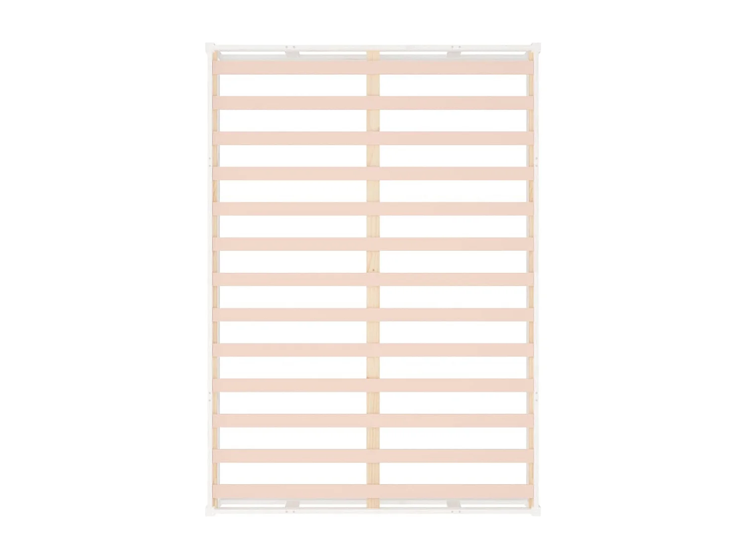 Cadre de lit sans matelas blanc 140x200 cm bois massif