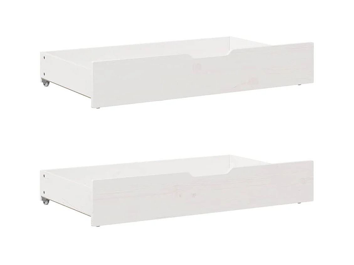 Bedframe zonder matras wit 100x200 cm massief grenenhout