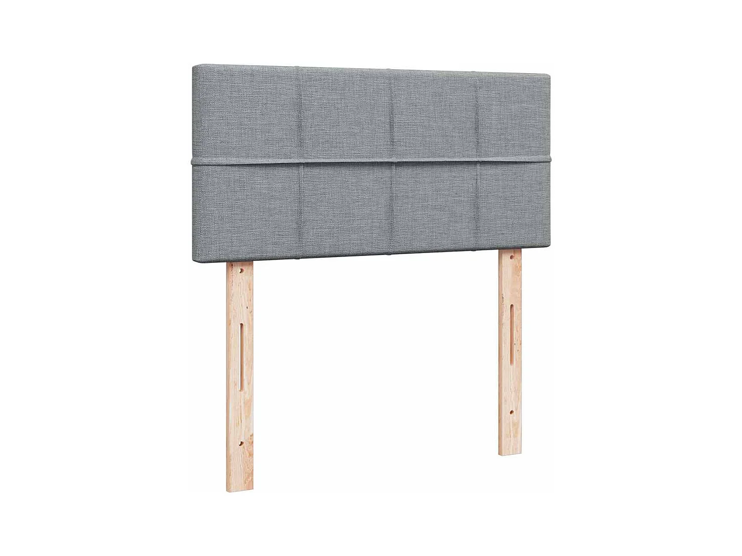 Somier de láminas y colchón Gris claro 90x190 cm Tejido