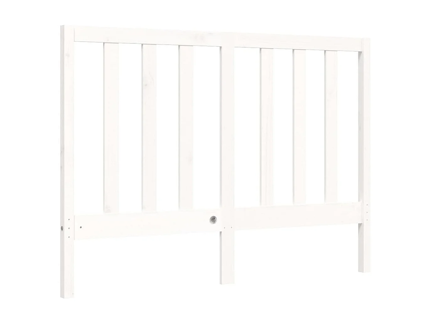 Cadre de lit sans matelas blanc 140x190 cm bois de pin massif