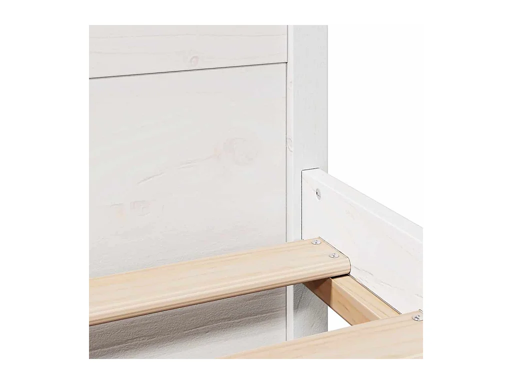 Bedframe zonder matras wit 160x200 cm massief grenenhout
