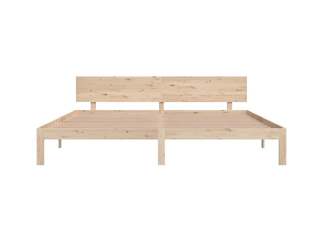 Bedframe zonder matras massief grenenhout 200x200 cm