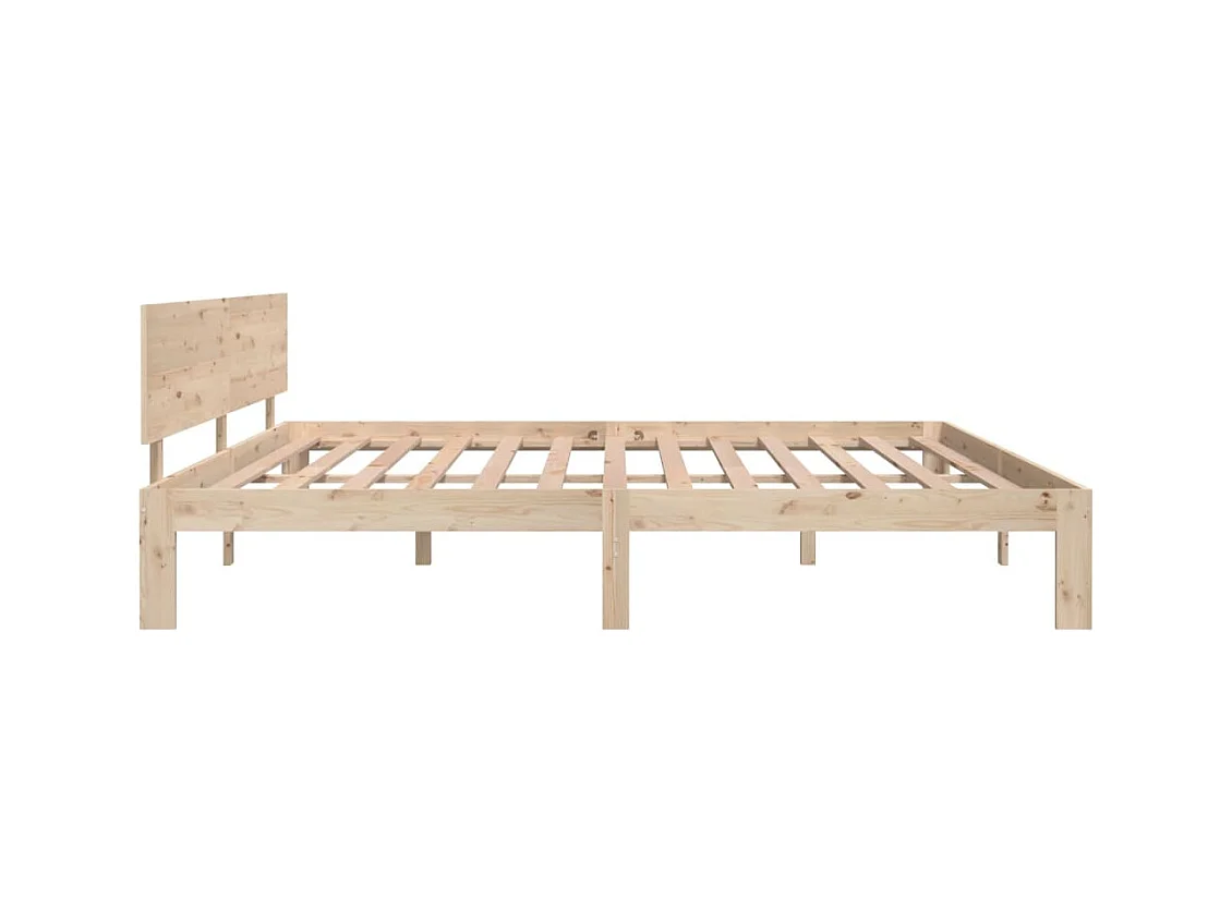 Bedframe zonder matras massief grenenhout 200x200 cm