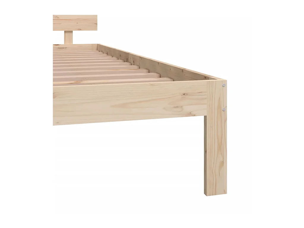 Bedframe zonder matras massief grenenhout 200x200 cm