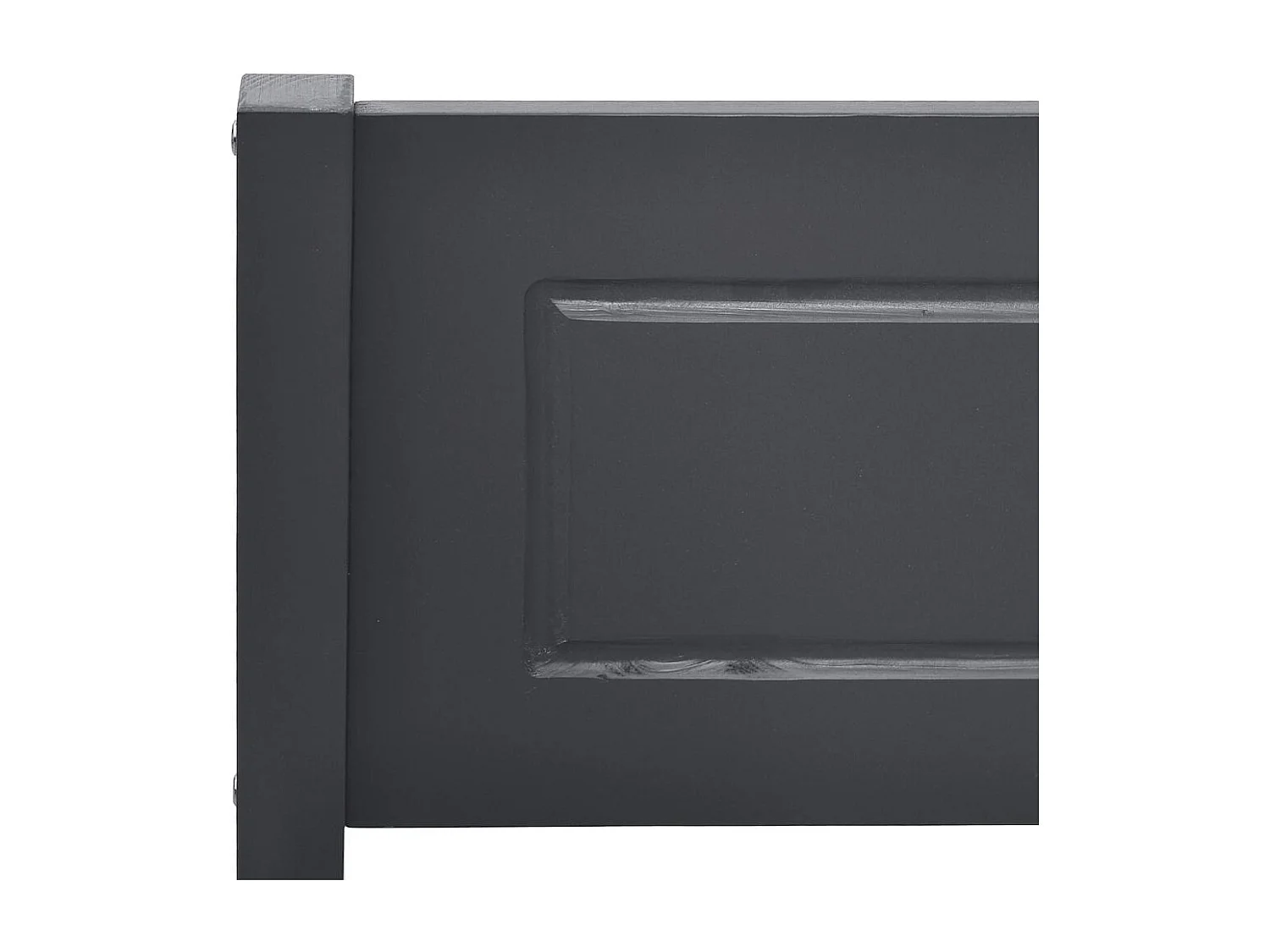 Cadre de lit sans matelas bois de pin massif gris 120x200 cm