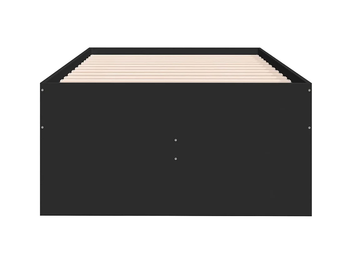 Tagesbett mit Schubladen ohne Matratze schwarz 90x200 cm