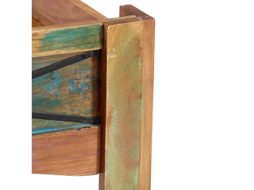 Bedframe Massief gerecycled hout 140 x 200 cm