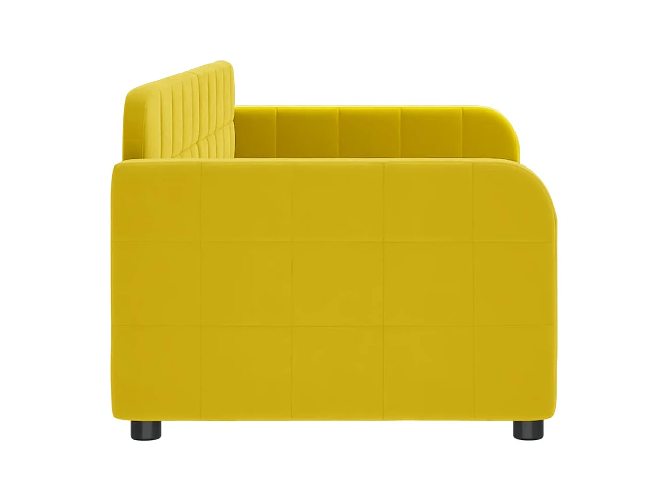 Diván sin colchón amarillo 80x200 cm terciopelo