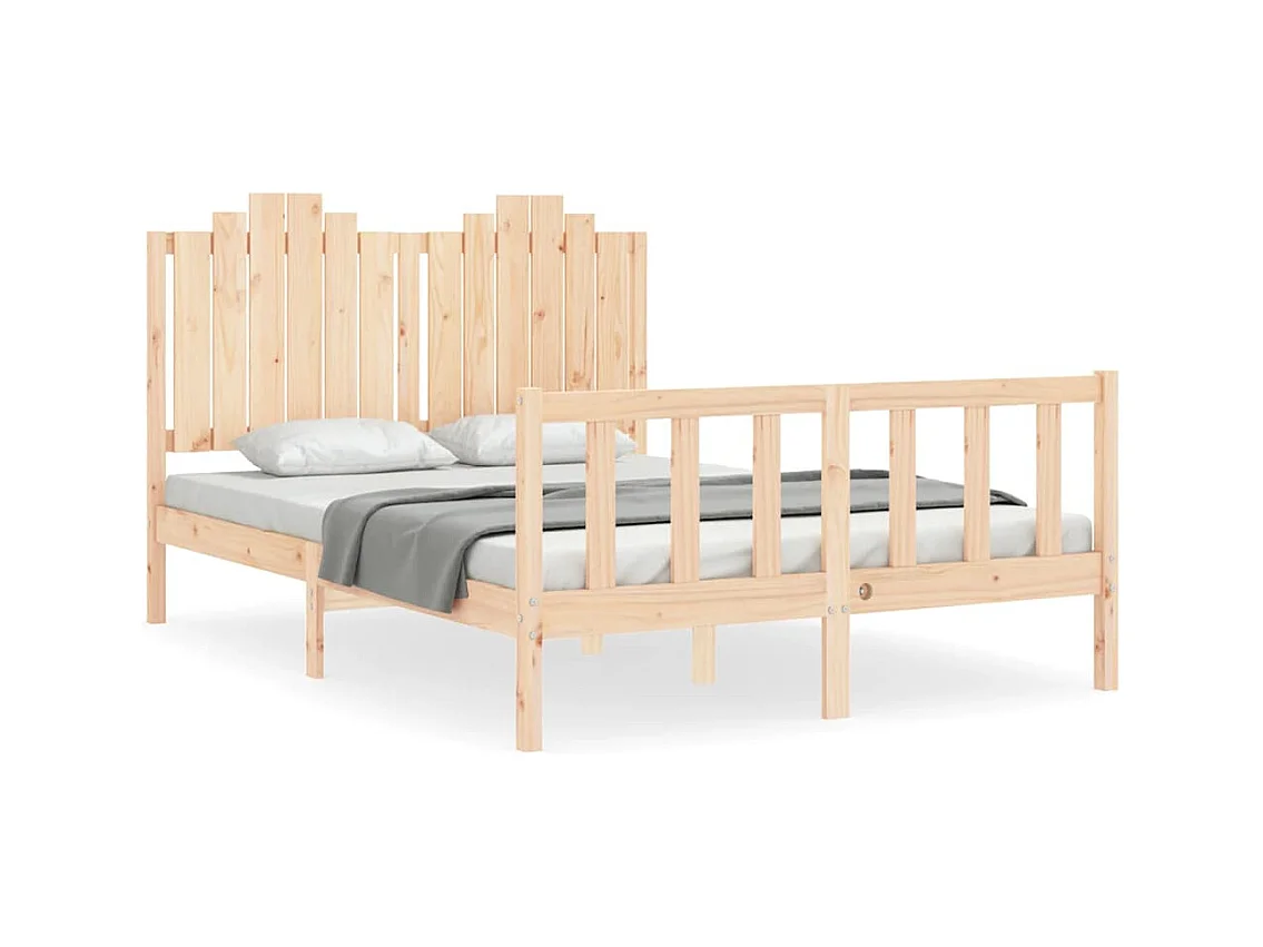 Bedframe zonder matras 140x190 cm massief grenenhout