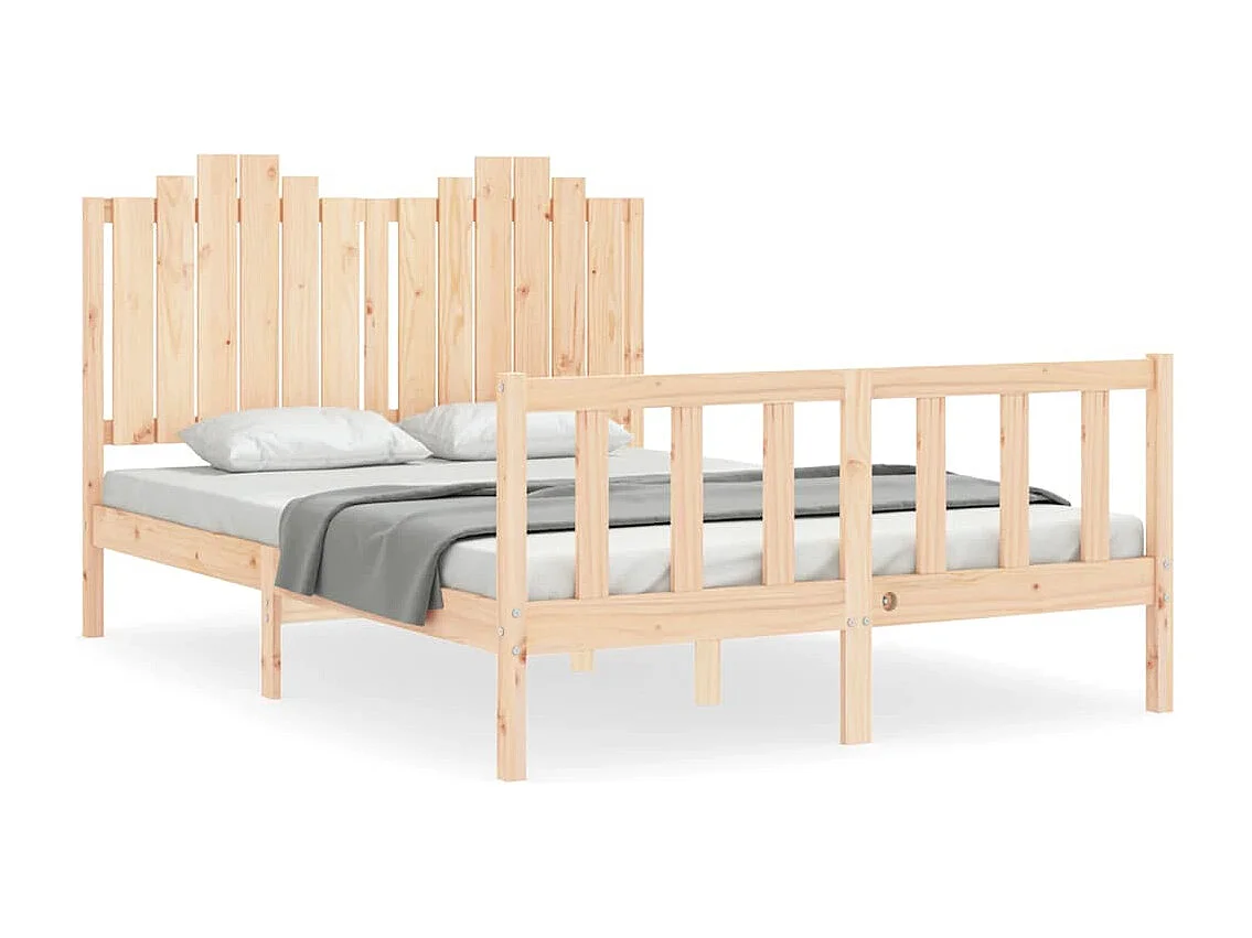 Bedframe zonder matras 140x190 cm massief grenenhout