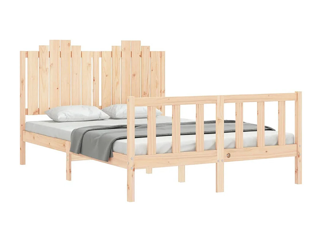 Bedframe zonder matras 140x190 cm massief grenenhout