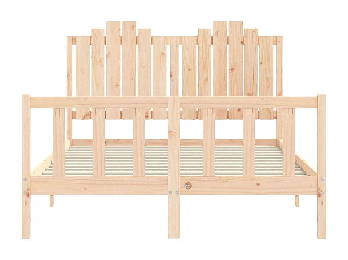 Bedframe zonder matras 140x190 cm massief grenenhout