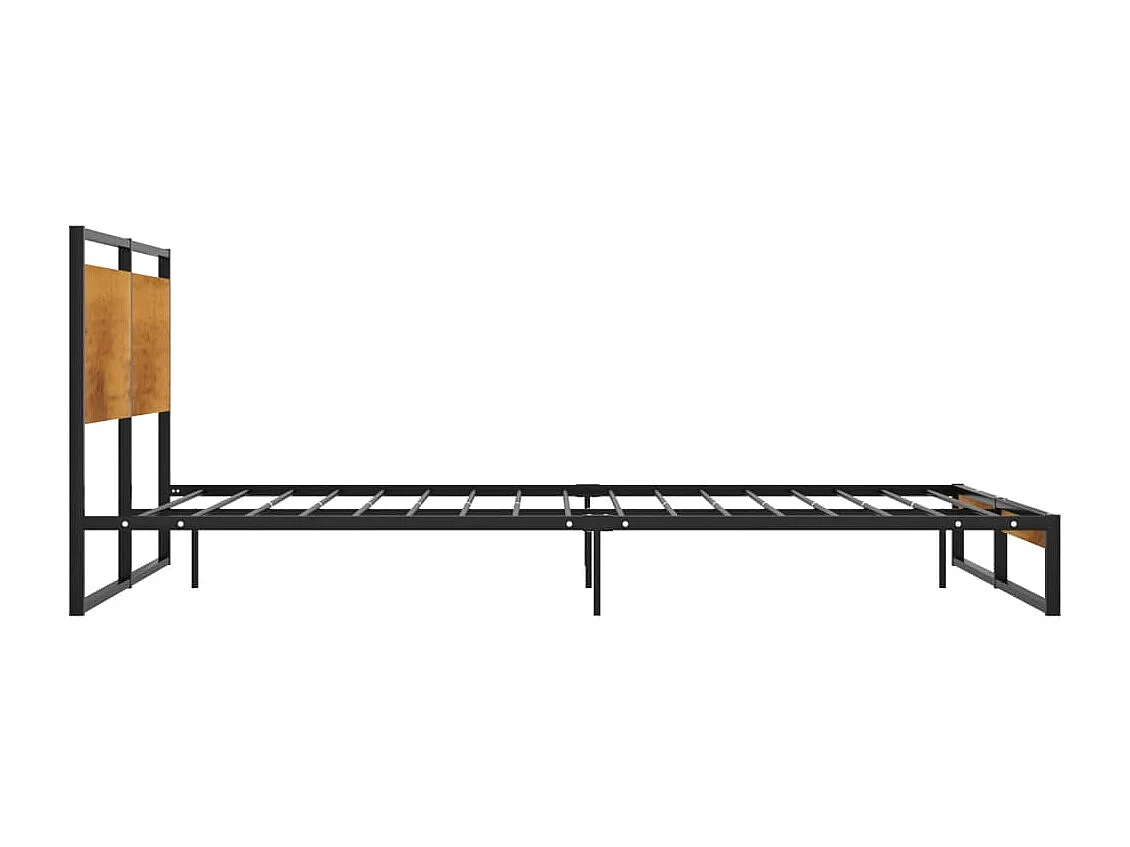 Cadre de lit sans matelas métal 120x200 cm