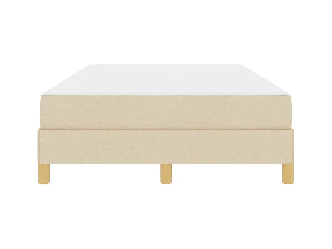 Letto a molle color crema e marrone 120 x 200 cm