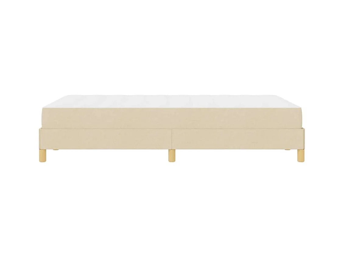 Letto a molle color crema e marrone 120 x 200 cm